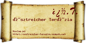 Ösztreicher Terézia névjegykártya